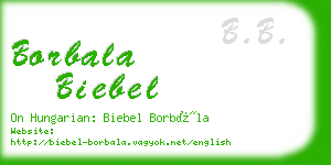 borbala biebel business card